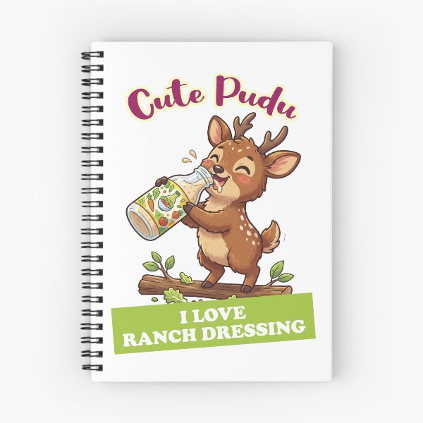 Item preview, Cute Pudu Deer Drinking Ranch Dressing - I Love Ranch designed and sold by LOVEARTDESIGN.