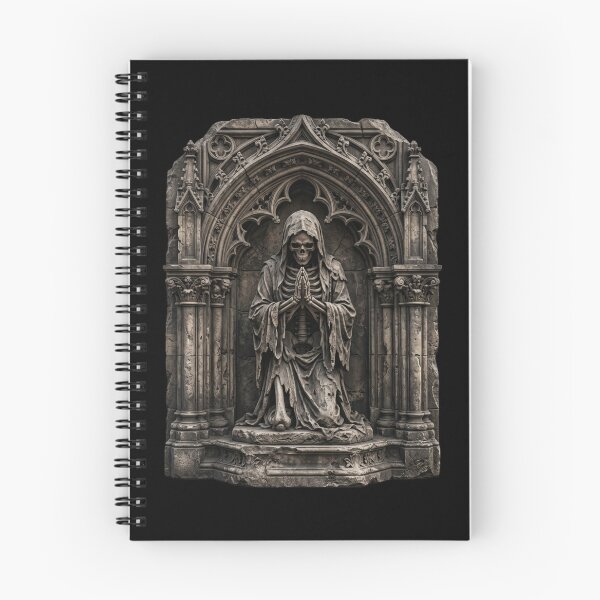 Item preview, Skeleton Monk in Frontal Prayer — Gothic Sculpture designed and sold by David Mateo ArtWorks.