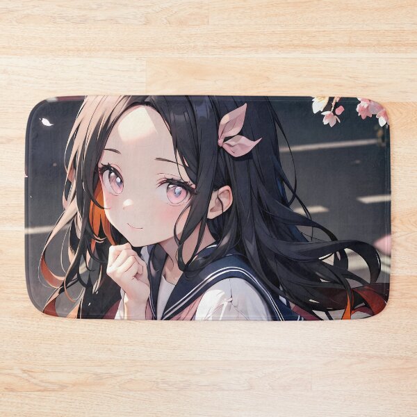 Item preview, Nezuko Kamado Demon Slayer Shy Street Sakura Petals designed and sold by Williamhallano.