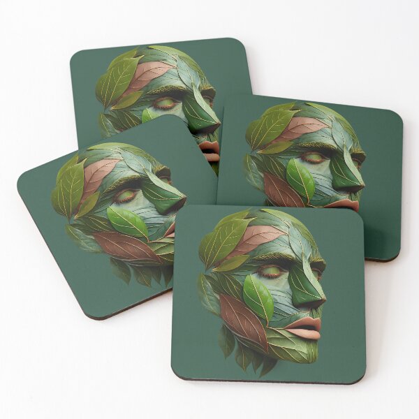 Item preview, Leaf Mask Portrait designed and sold by Ambroa Stuff.