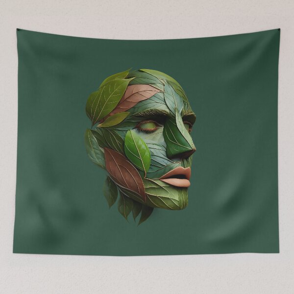 Item preview, Leaf Mask Portrait designed and sold by Ambroa Stuff.