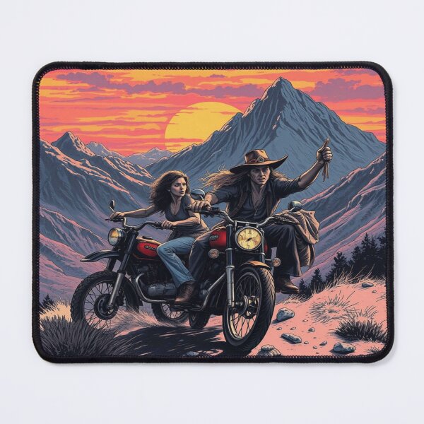 Item preview, Mountain Sunset Riders in Peter Max Freedom Vibes designed and sold by FotoworldEdel.