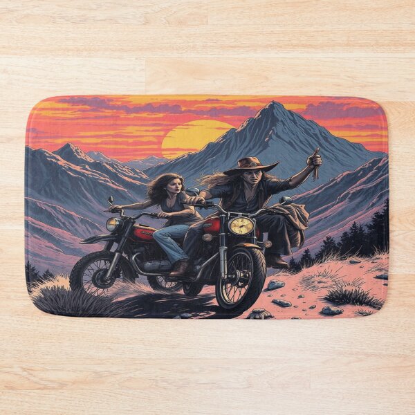 Item preview, Mountain Sunset Riders in Peter Max Freedom Vibes designed and sold by FotoworldEdel.