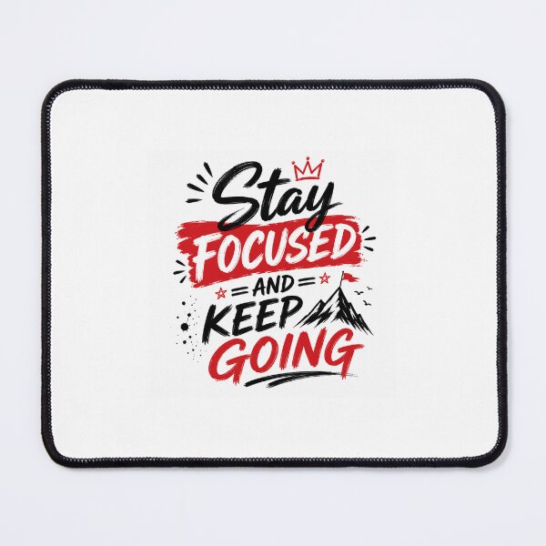 Item preview, Stay Focused and Keep Going Motivational Quote Sticker designed and sold by CosmicCryptSdo.