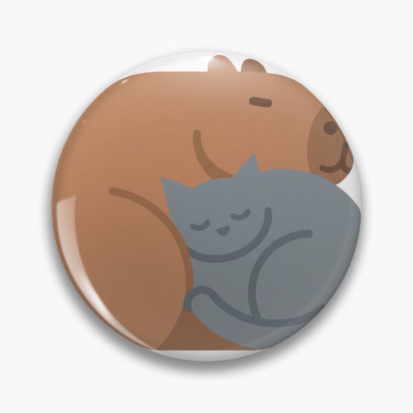Item preview, Capybara Cuddling with Sleeping Cat Cozy designed and sold by kdonefive.