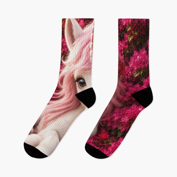 Item preview, Cute Pink Baby Unicorn in Blooming Flowers designed and sold by Rohan132.