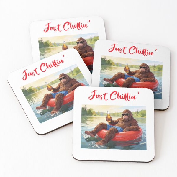 Item preview, Bigfoot chillin' on the river designed and sold by Swanny's Custom T-shirt and Gift Designs.