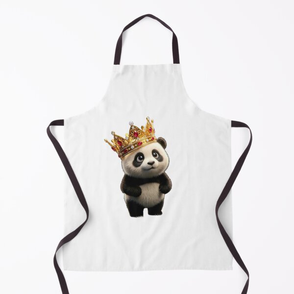 Item preview, Cute Baby Panda King Sticker PNG | Kawaii Panda with Royal Crown | Transparent Background designed and sold by ashwin131.