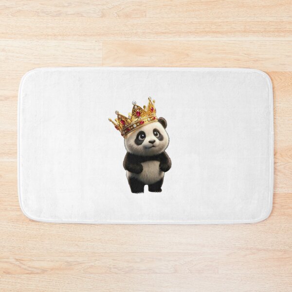 Item preview, Cute Baby Panda King Sticker PNG | Kawaii Panda with Royal Crown | Transparent Background designed and sold by ashwin131.