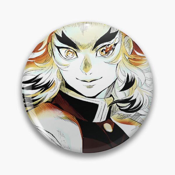 Item preview, Kyojuro Rengoku Demon Slayer Fiery Portrait designed and sold by Williamhallano.
