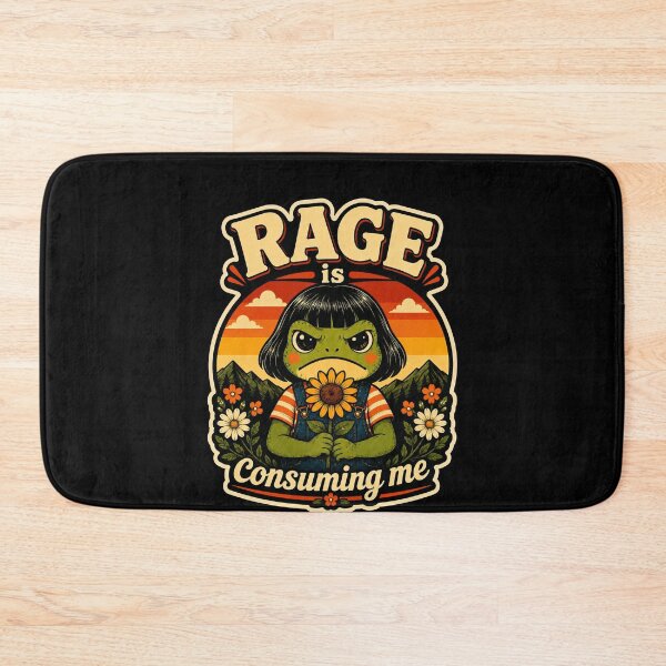 Item preview, Rage Is Consuming Me – Funny Angry Frog Sarcastic Mood Humor Design designed and sold by PosiMCreations.