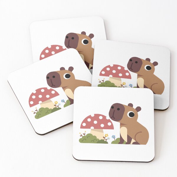 Item preview, Capybara Mushroom Forest Fairycore Magical designed and sold by kdonefive.
