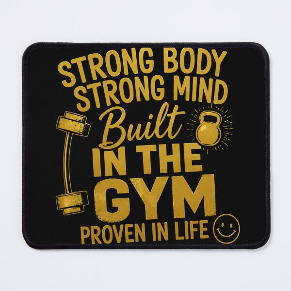 Item preview, Built In The Gym Strong Body Mind Proven In Life Fitness Quote designed and sold by Digistore1221.