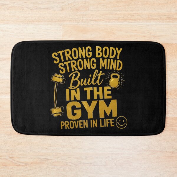 Item preview, Built In The Gym Strong Body Mind Proven In Life Fitness Quote designed and sold by Digistore1221.