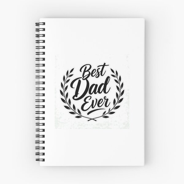 Item preview, Elegant Best Dad Ever Script with Laurel Wreath | Dad Gift designed and sold by MedRoh.