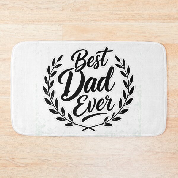 Item preview, Elegant Best Dad Ever Script with Laurel Wreath | Dad Gift designed and sold by MedRoh.