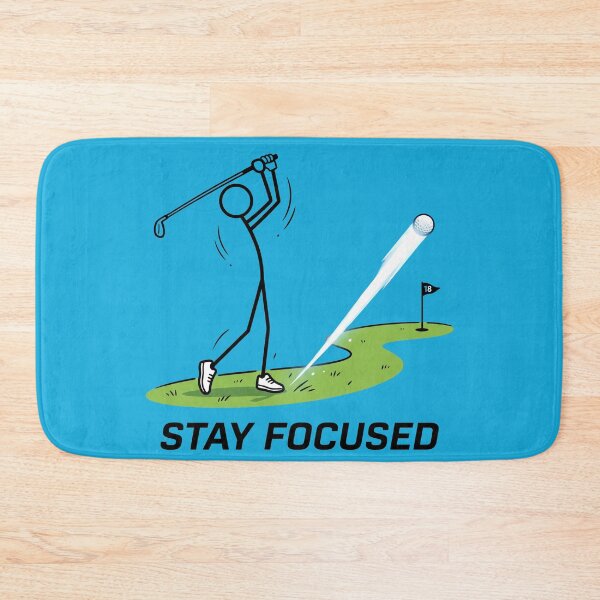 Item preview, Stay Focused Golf Precision Stickman Sports Illustration designed and sold by Chroma Dreams .