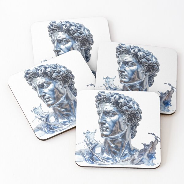 Item preview, Liquid Silver Greek Statue Illustration designed and sold by BetweenForms.