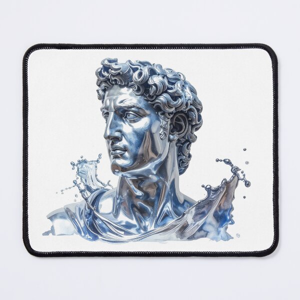 Item preview, Liquid Silver Greek Statue Illustration designed and sold by BetweenForms.