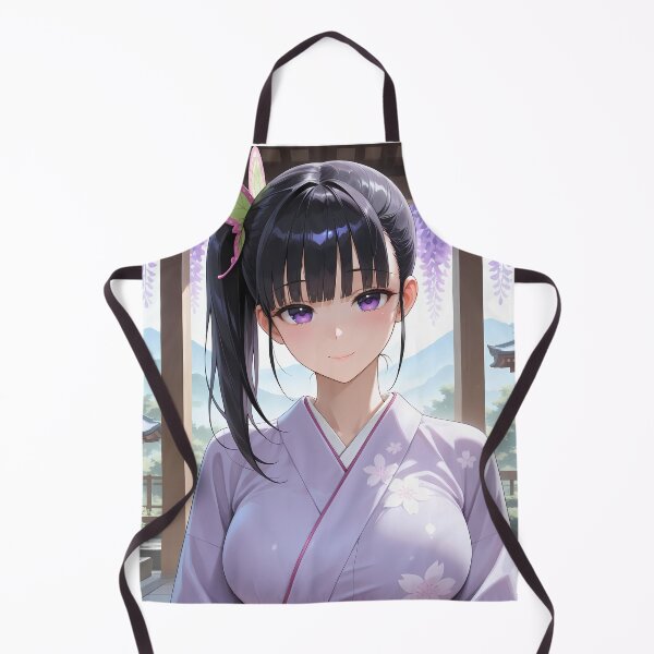 Item preview, Kanao Tsuyuri Demon Slayer Wisteria Kimono Close Up designed and sold by Williamhallano.