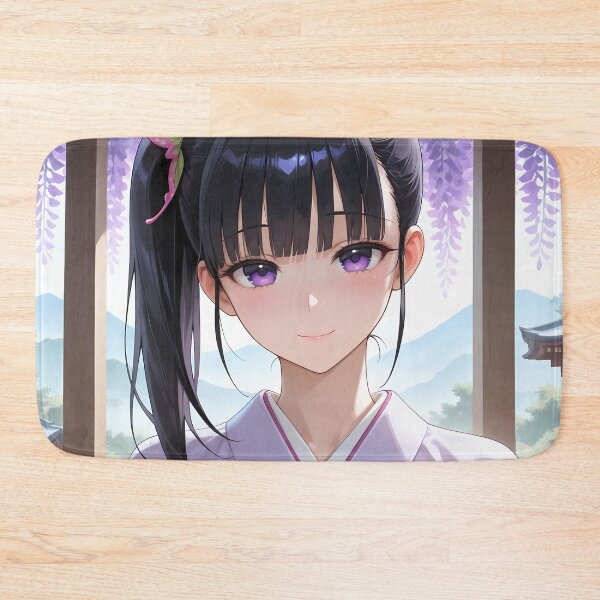 Item preview, Kanao Tsuyuri Demon Slayer Wisteria Kimono Close Up designed and sold by Williamhallano.