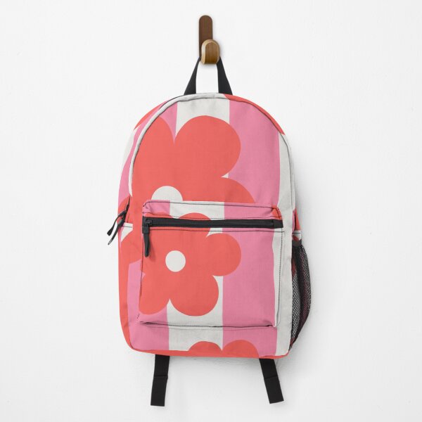Item preview, Retro Pink Floral Pattern | Groovy Flower Stripe Design  designed and sold by StudiobyTara.