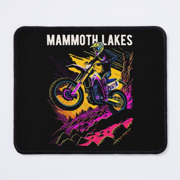 Item preview, Retro Neon Mammoth Lakes Dirt Bike Motocross Mountain Trail Adventure Graphic designed and sold by RuperDelois.