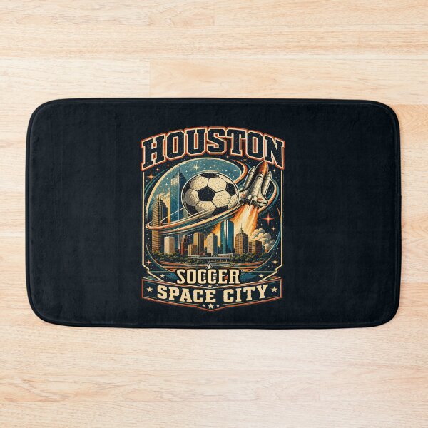 Item preview, Houston Space City Soccer Retro Travel Shirt | Texas Skyline Vintage Football Fan Design | Match Day Travel Poster designed and sold by Globalcitytees.