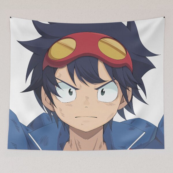 Item preview, Simon Gurren Lagann Serious Portrait With Goggles designed and sold by B5fivemerch.