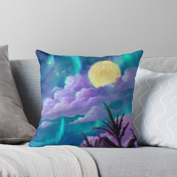 Item preview, Full Moon Over Northern Lights on a Cornfield designed and sold by Ulfeid3.