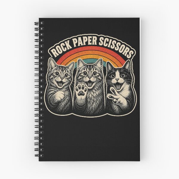 Item preview, Rock Paper Scissors Cats – Funny Retro Cat Lover Game Humor Design designed and sold by PosiMCreations.