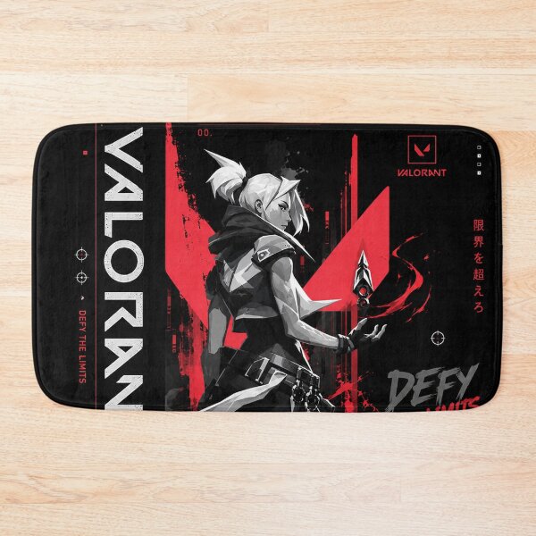 Item preview, Valorant Jett Defy The Limits Gaming Poster | Red Black Esports Anime Style Gamer Art designed and sold by NBT-NOVA.