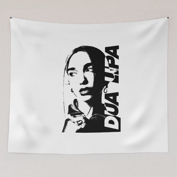 Item preview, Dua Fan Art Poster – Black White High Contrast Pop Art Portrait Print designed and sold by gringoods.