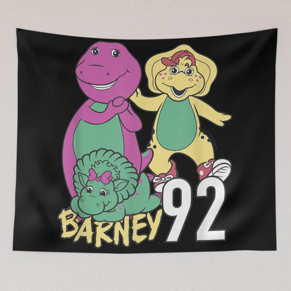 Aperçu de l'œuvre Dessin animé vintage Barney 92, ses amis dinosaures rétro, Baby Bop BJ, nostalgie créée et vendue par RuperDelois.