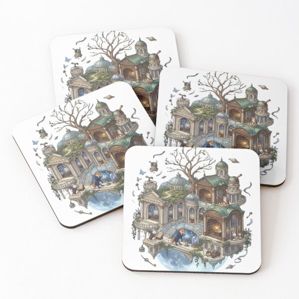 Item preview, The Museum of Lost Stars Sticker | Celestial Fantasy Museum Illustration | Dark Academia Art designed and sold by CreativeNest Prints.