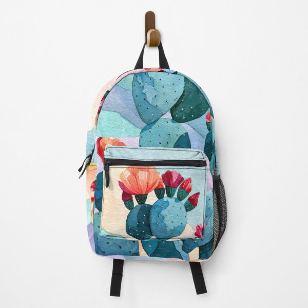 Item preview, Blooming Cactus Watercolor Southwestern Desert Landscape designed and sold by MargaretWiktor.