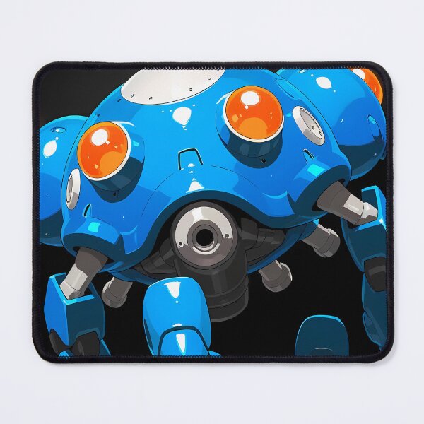 Item preview, Tachikoma Ghost in the Shell Blue Mecha Closeup Cyberpunk Stance designed and sold by B5fivemerch.