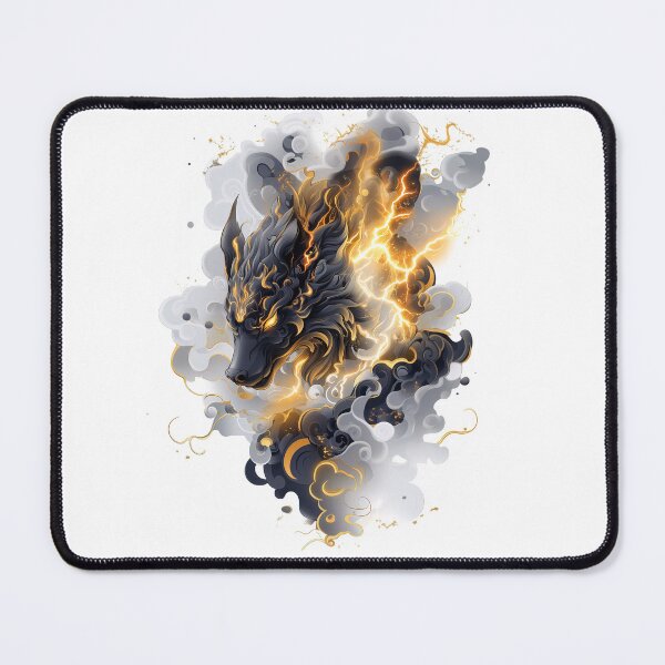 Item preview, Electrifying Wolf Blaze and Lightning Art designed and sold by Rui Mythic Studio.
