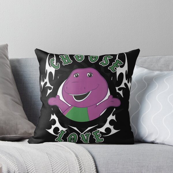 Item preview, Barney The Purple Dinosaur Choose Love Positive Tribal Frame Nostalgia Design designed and sold by PhocoNibict.