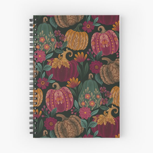 Item preview, Velvet Folk Art Pumpkins Pattern designed and sold by meghanmarie.