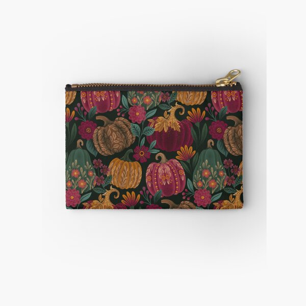 Item preview, Velvet Folk Art Pumpkins Pattern designed and sold by meghanmarie.