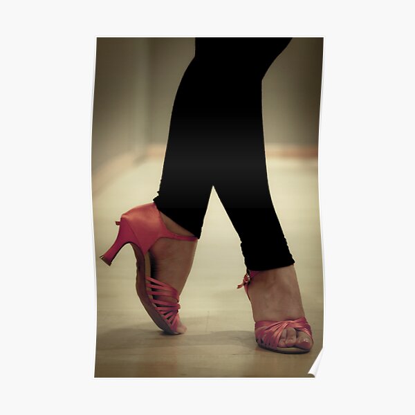 Salsa dance shoes. Women. Poster