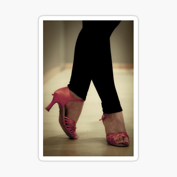 Salsa dance shoes. Women. Sticker
