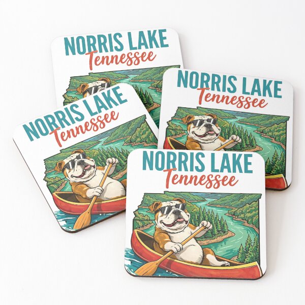 Item preview, Una ilustración de viaje antigua del lago Norris - Tennessee designed and sold by yunamaliskova.