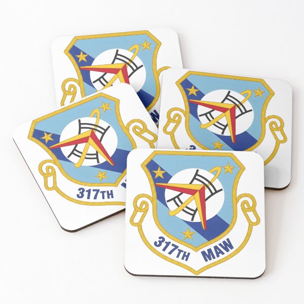 Item preview, 317th Military Airlift Wing (MAW) Heraldic Shield Emblem designed and sold by CharlieDesings.