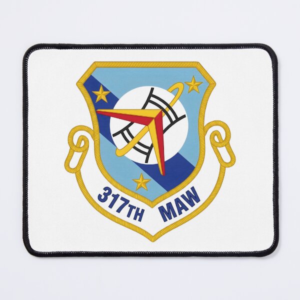 Item preview, 317th Military Airlift Wing (MAW) Heraldic Shield Emblem designed and sold by CharlieDesings.