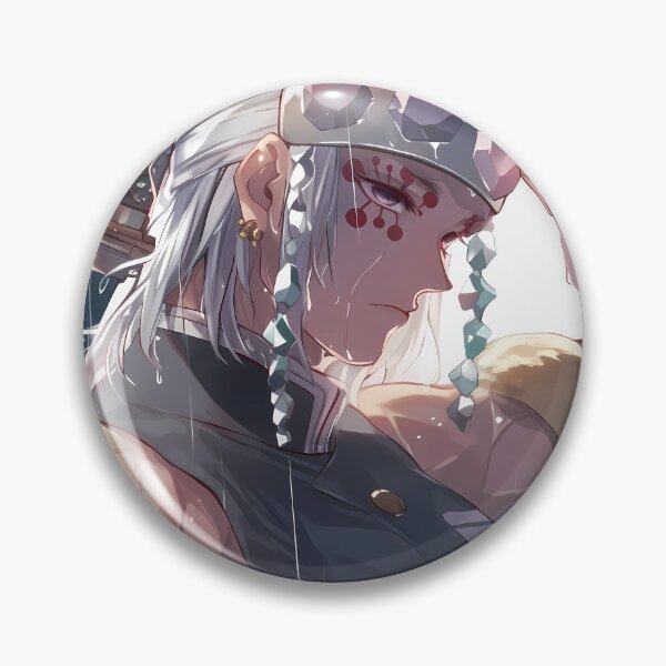 Item preview, Tengen Uzui Demon Slayer Rain Warrior Side Portrait designed and sold by B5fivemerch.