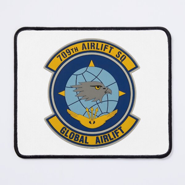 Item preview, 709th Airlift Squadron (AS) "Global Airlift" Emblem Patch designed and sold by CharlieDesings.