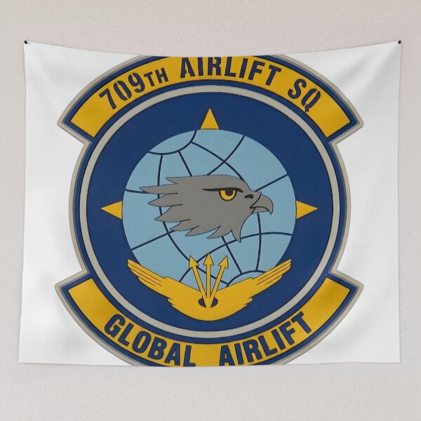 Item preview, 709th Airlift Squadron (AS) "Global Airlift" Emblem Patch designed and sold by CharlieDesings.