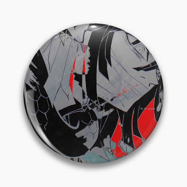Item preview, Obanai Iguro Demon Slayer Monochrome Crimson Closeup designed and sold by B5fivemerch.